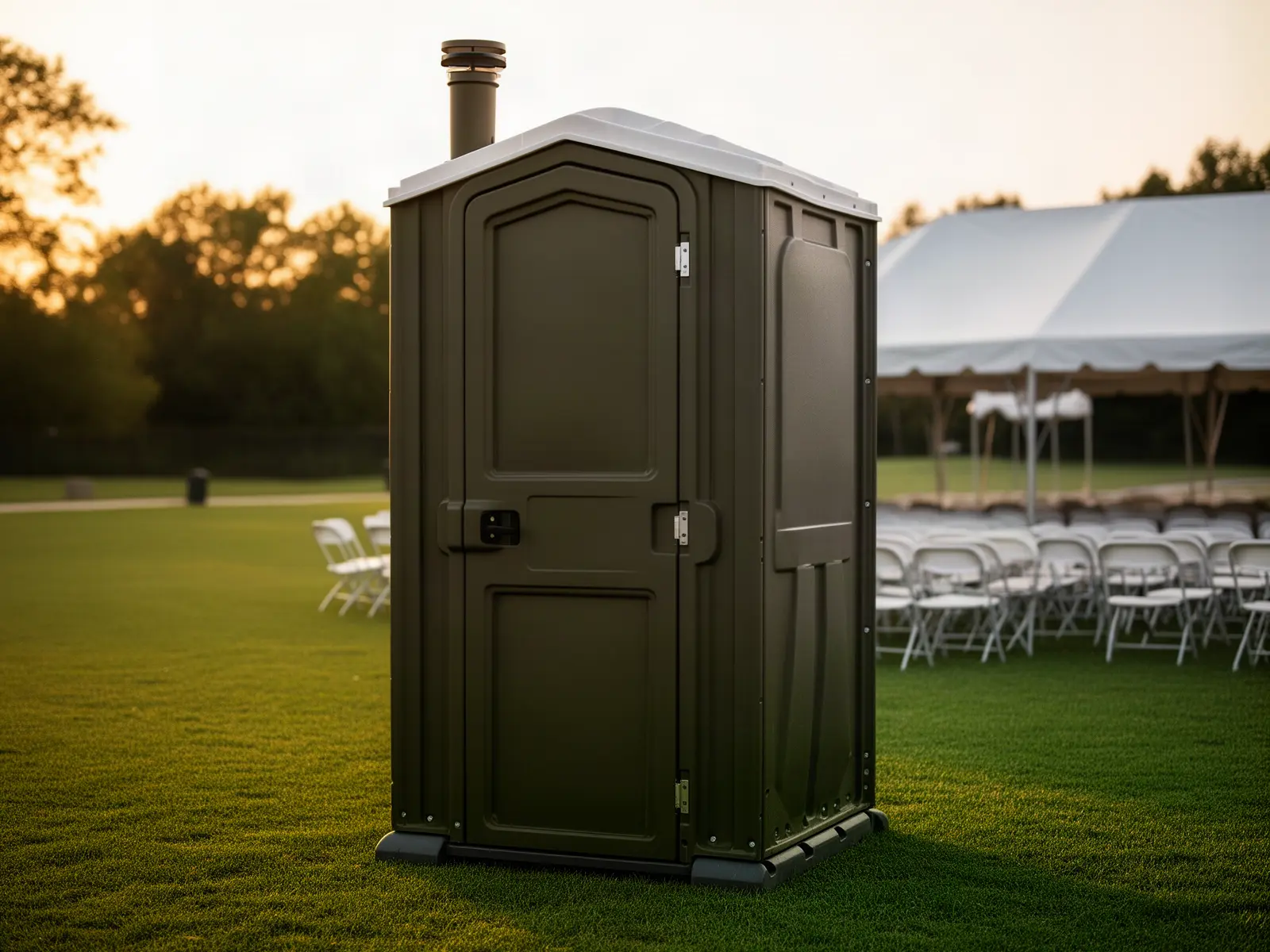 Clean porta potty unit from Oak Canyon Porta Potty Rental in Los Angeles, CA